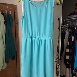 Iight blue Jcrew dress with pockets